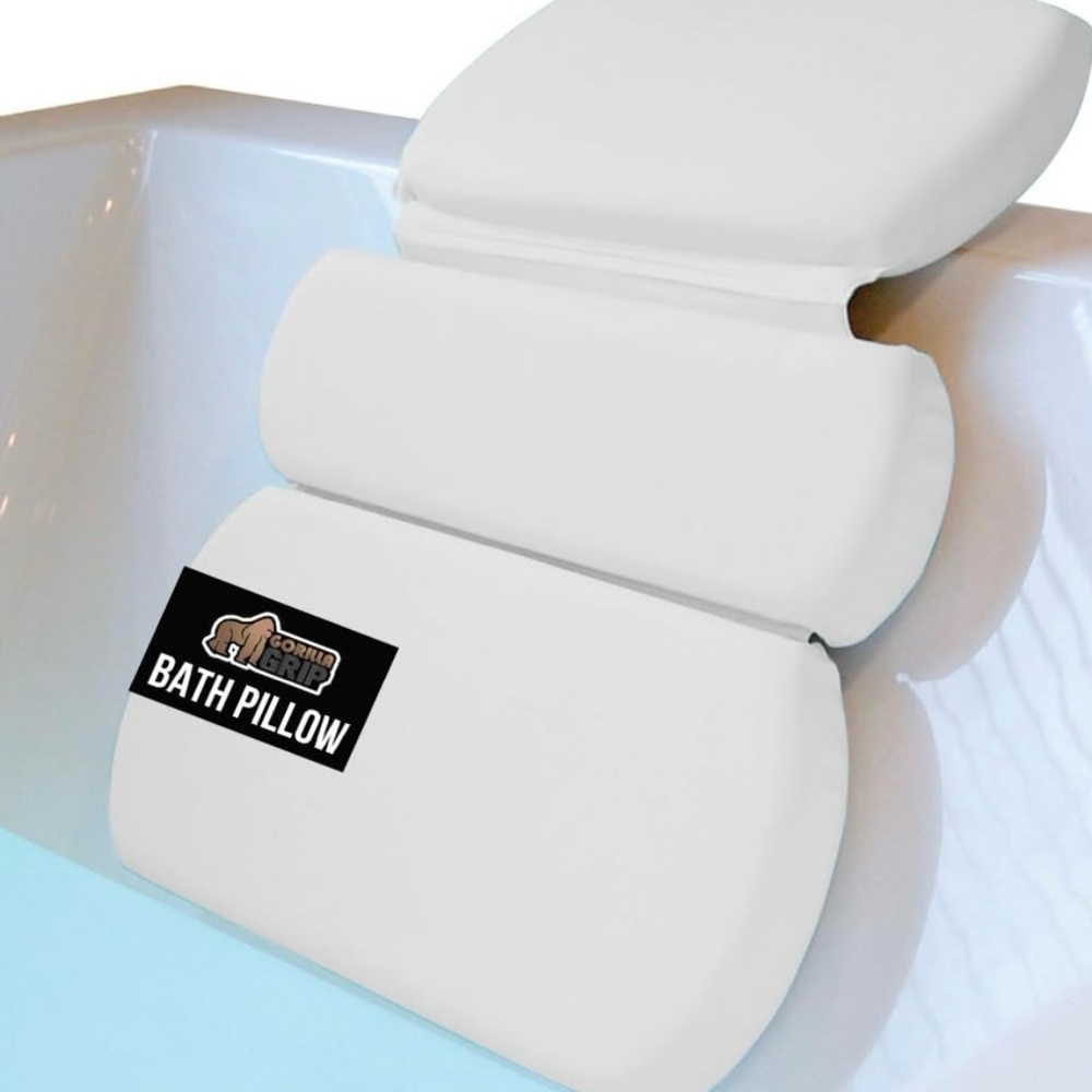 Gorilla Grip White Bath Pillow